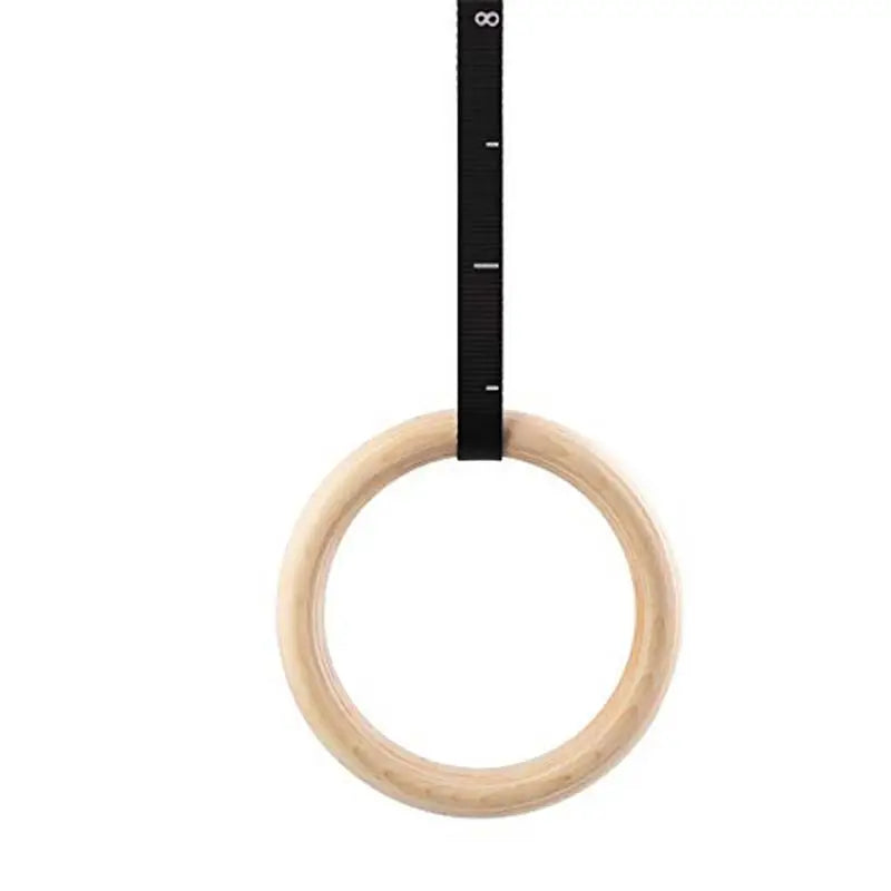 Gymnastic Rings Wooden Gym Rings Olympic Rings Adjustable Straps Pull Up Rings Sets for Workout Bodyweight Fitness Training