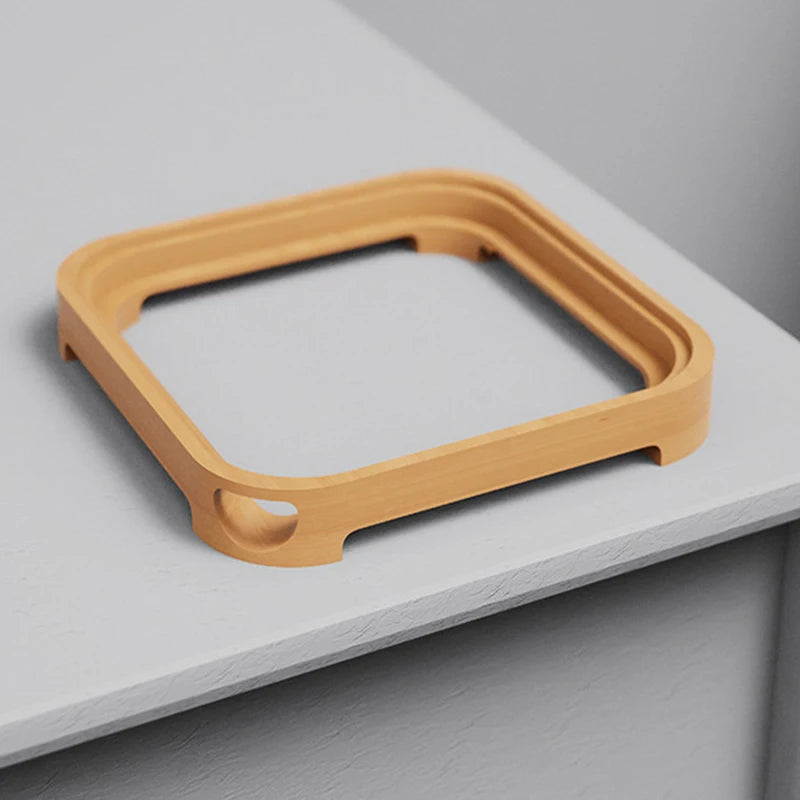 2024 Wooden Mac Mini M4/M4 Pro Stand-Ventilated Cooling Base with Lock Buckle and Anti-Slip Design for Apple Mac Mini,Sleek and Stylish Desktop Accessory