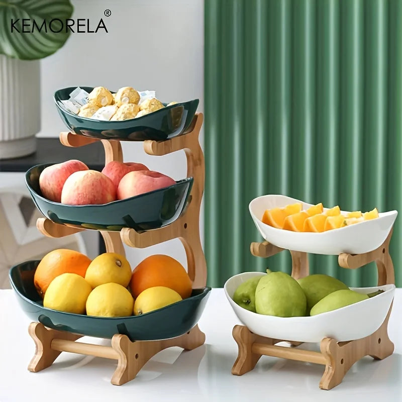 Ceramic Candy Dish Living RoomCeramic Candy Dish Living Room Home Three-Layer Fruit Plate Snack Plate Creative Modern Dried Fruit Fruit Basket Home Three-Layer Fruit Plate Snack Plate Creative Modern Dried Fruit Fruit Basket