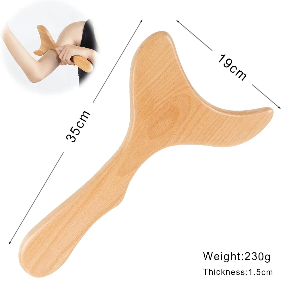 Wood Therapy Massage Tools Lymphatic Drainage Massager Maderoterapia Kit Wooden Massager Body Sculpting Tools for Muscle Pain Relief, Anti-Cellulite, Body Contouring and Shaping