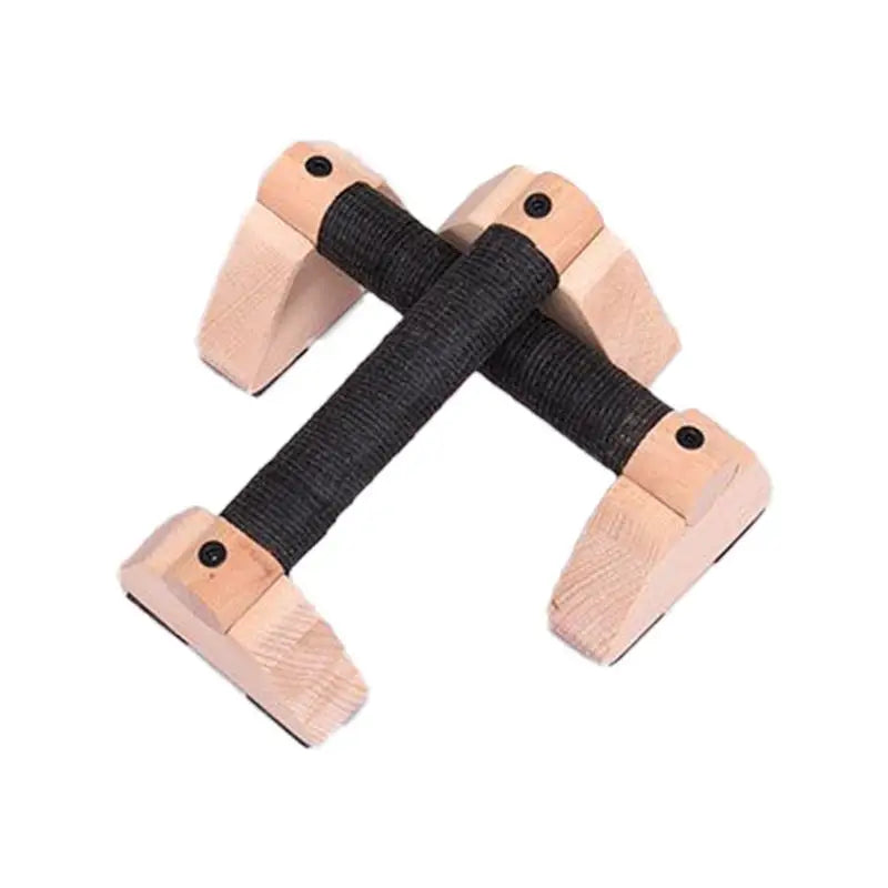 Wooden Parallettes Push Up Bars, 2 PCS Wood Calisthenics Bars with Non-Slip Base, Pushup Handles for Floor Home Fitness, Workout Equipment for Men and Women Strength Training