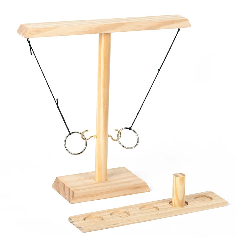 Hook and Ring Game Handmade Wooden Toss Game for Kids and Adults,Yard Games,Toss Game for Bars,Home,Party