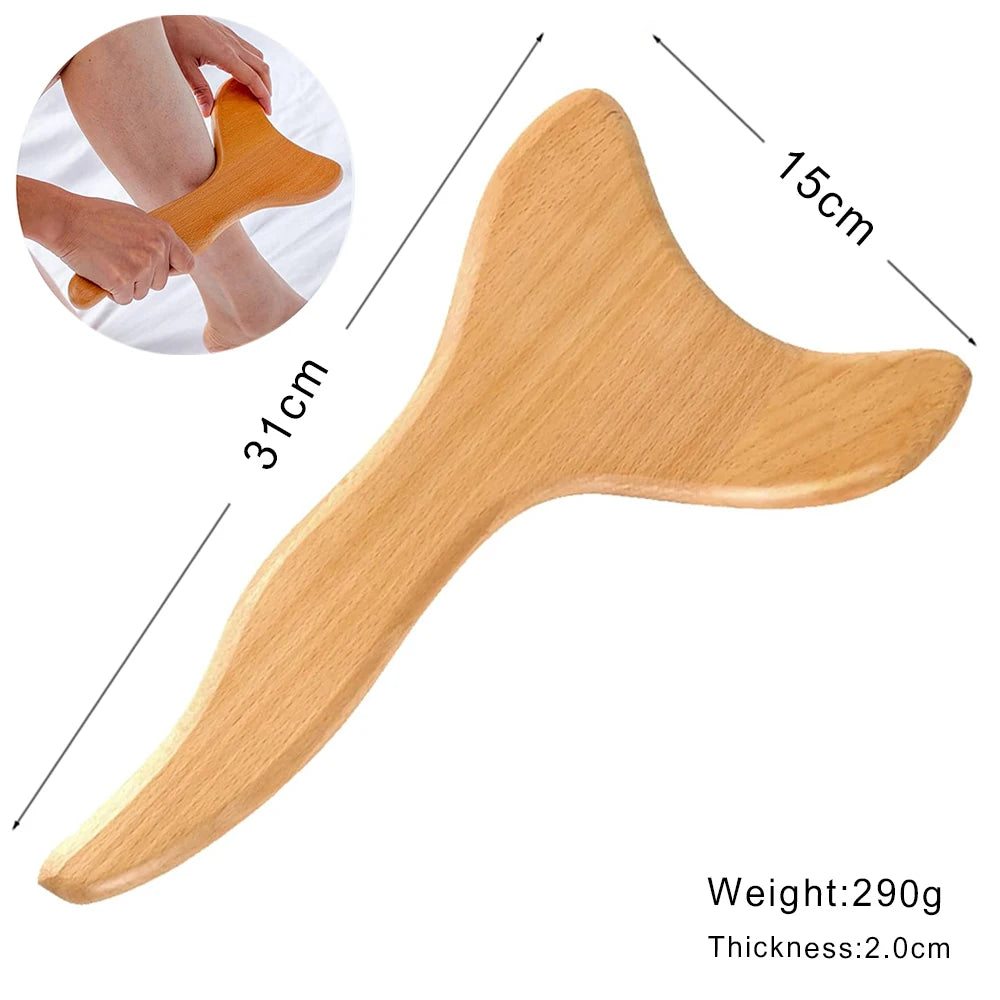 Wood Therapy Massage Tools Lymphatic Drainage Massager Maderoterapia Kit Wooden Massager Body Sculpting Tools for Muscle Pain Relief, Anti-Cellulite, Body Contouring and Shaping