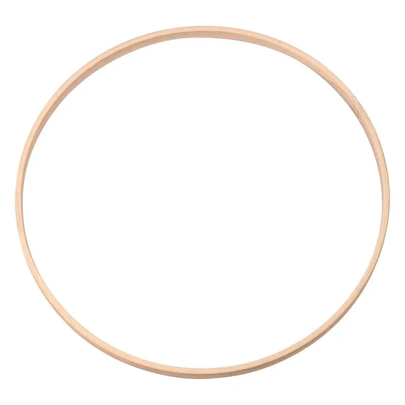 1 Pack Wooden Bamboo Floral Hoop Large Wooden Wreath Hoop Craft Rings Bamboo Circles Macrame Hoops Rings for DIY Dream Catcher, Wedding Wreath Decor, Wall Hanging Crafts(