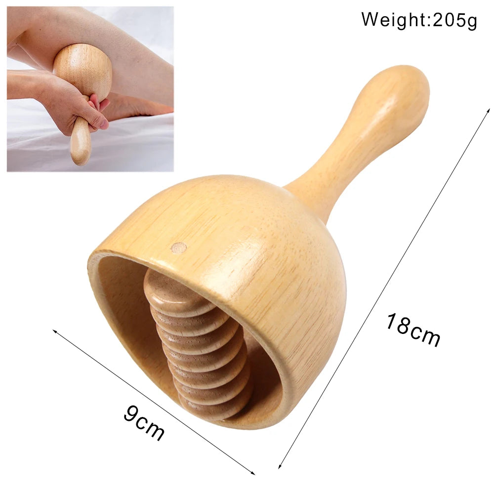 Wood Therapy Massage Tools Lymphatic Drainage Massager Maderoterapia Kit Wooden Massager Body Sculpting Tools for Muscle Pain Relief, Anti-Cellulite, Body Contouring and Shaping