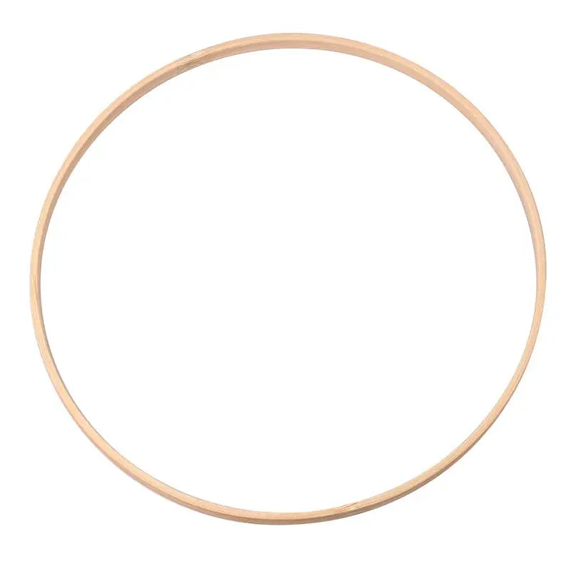 1 Pack Wooden Bamboo Floral Hoop Large Wooden Wreath Hoop Craft Rings Bamboo Circles Macrame Hoops Rings for DIY Dream Catcher, Wedding Wreath Decor, Wall Hanging Crafts(