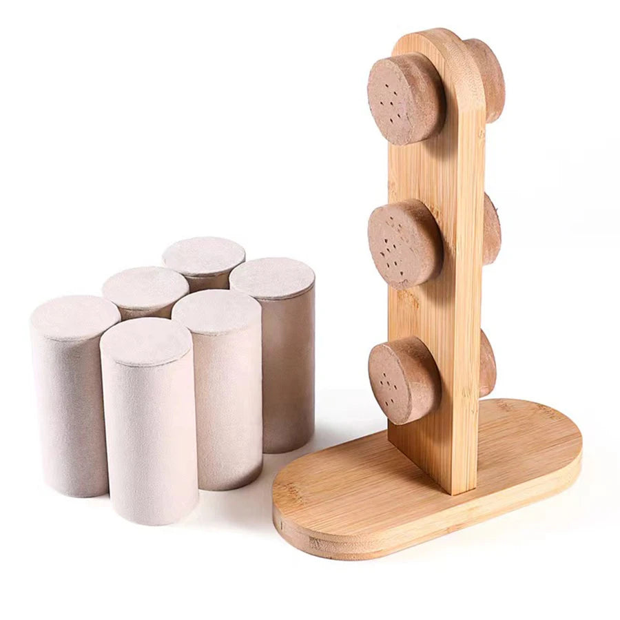 Two-layer/three-layer detachable bamboo bracelet rack home jewelry storage rack