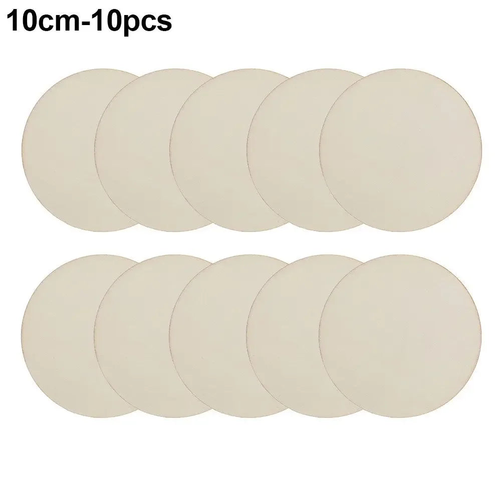 3/5/10pcs Wood Rounds Circles for Crafts, Unfinished Wood Circles Wood Sign Blank, Wooden Discs for DIY Crafts, Door Hangers and Christmas Decoration