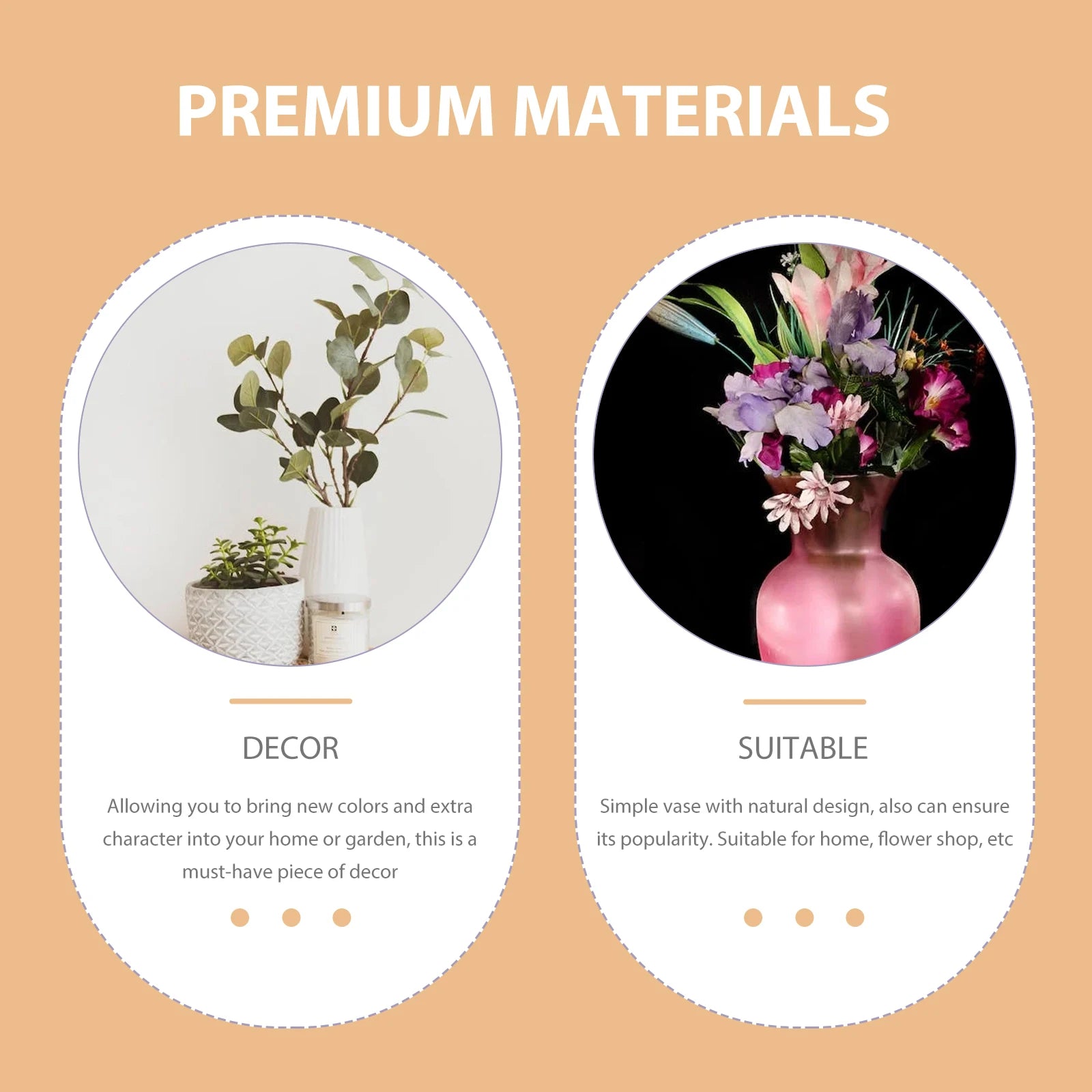 Natural Wood Flower Pot & Tree Stump Planter - Artificial Plants & Rustic Bark Decoration