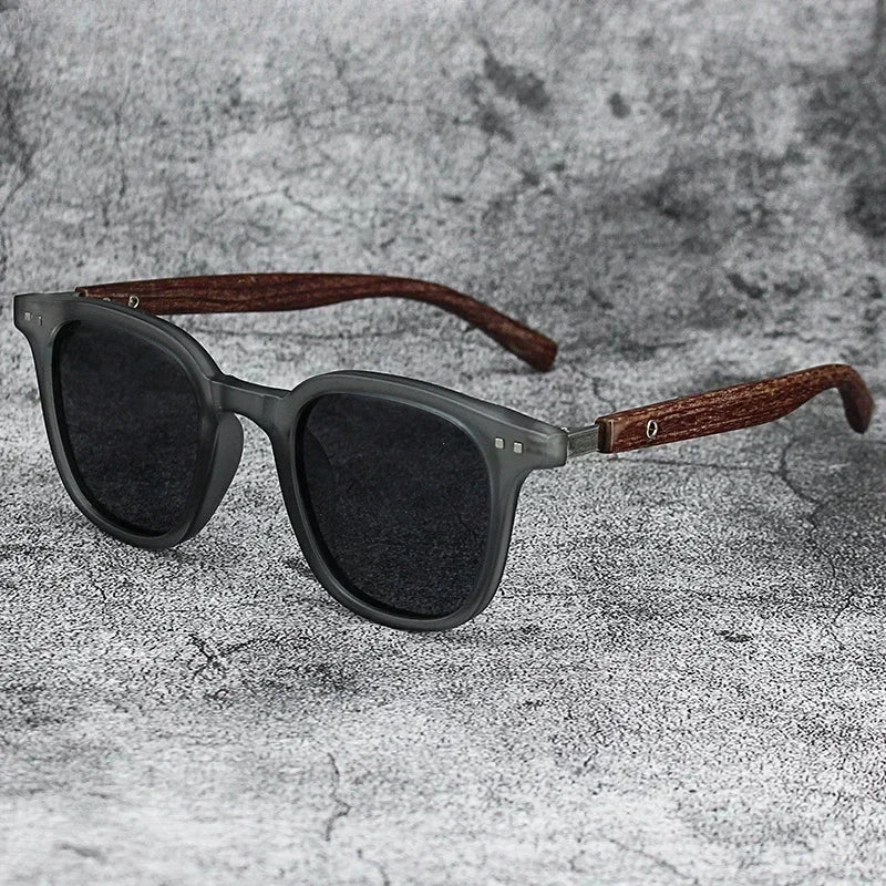 Wood Sunglasses Polarized for Men Women Uv Protection Wooden Bamboo Frame Mirrored Sun Glasses