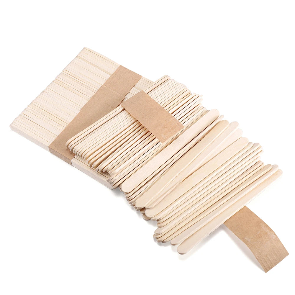 Popsicle Stick Premium Quality 50/100/150pcs - Craft Supplies Sticks - Bulk Popsicle Mixed Sizes Assorted Multi Mini Large Wood Strips - Craft for Kids