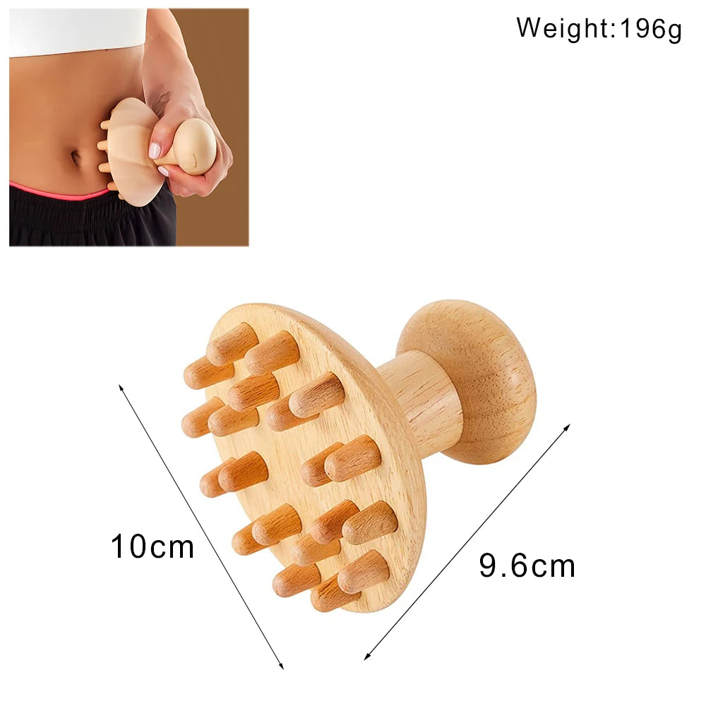 Wood Therapy Massage Tools Lymphatic Drainage Massager Maderoterapia Kit Wooden Massager Body Sculpting Tools for Muscle Pain Relief, Anti-Cellulite, Body Contouring and Shaping