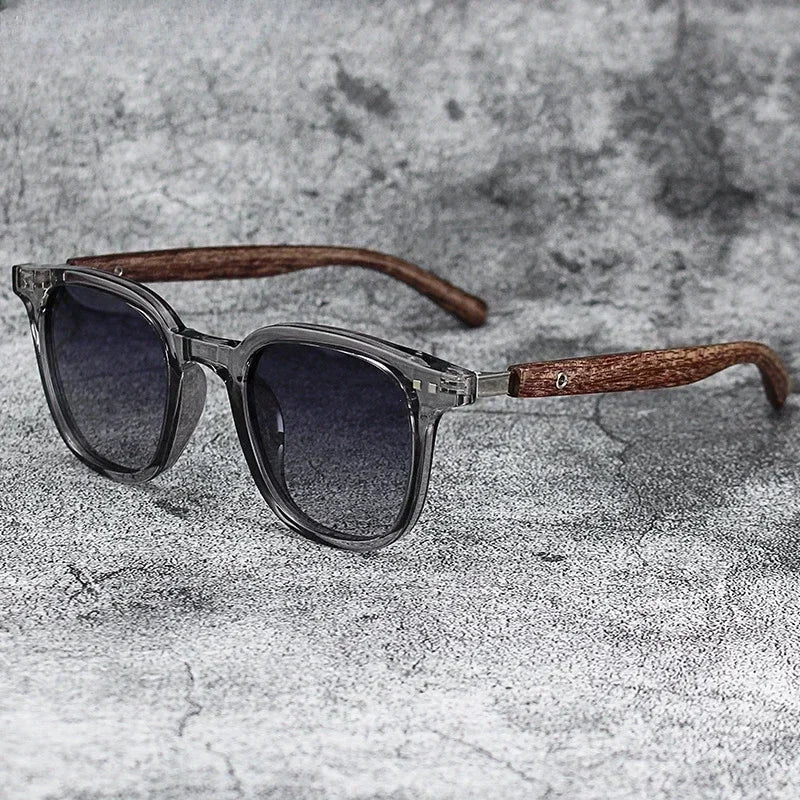 Wood Sunglasses Polarized for Men Women Uv Protection Wooden Bamboo Frame Mirrored Sun Glasses
