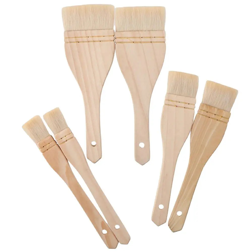 Pastry Brush, Natural Bristle Basting Brush, Cooking Brush, Food Brush, Butter Brush, Baster Brush, BBQ Brushes for Sauce, Kitchen Baking Brushes for Oil, Grilling, Marinade