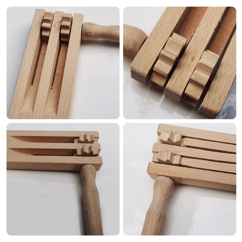 Traditional Matraca Toy - Wooden Spinning Rattle Ratchet Noise maker for Games, Parties and Sports