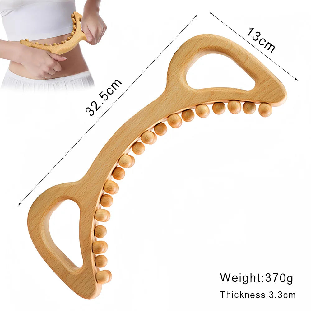 Wood Therapy Massage Tools Lymphatic Drainage Massager Maderoterapia Kit Wooden Massager Body Sculpting Tools for Muscle Pain Relief, Anti-Cellulite, Body Contouring and Shaping