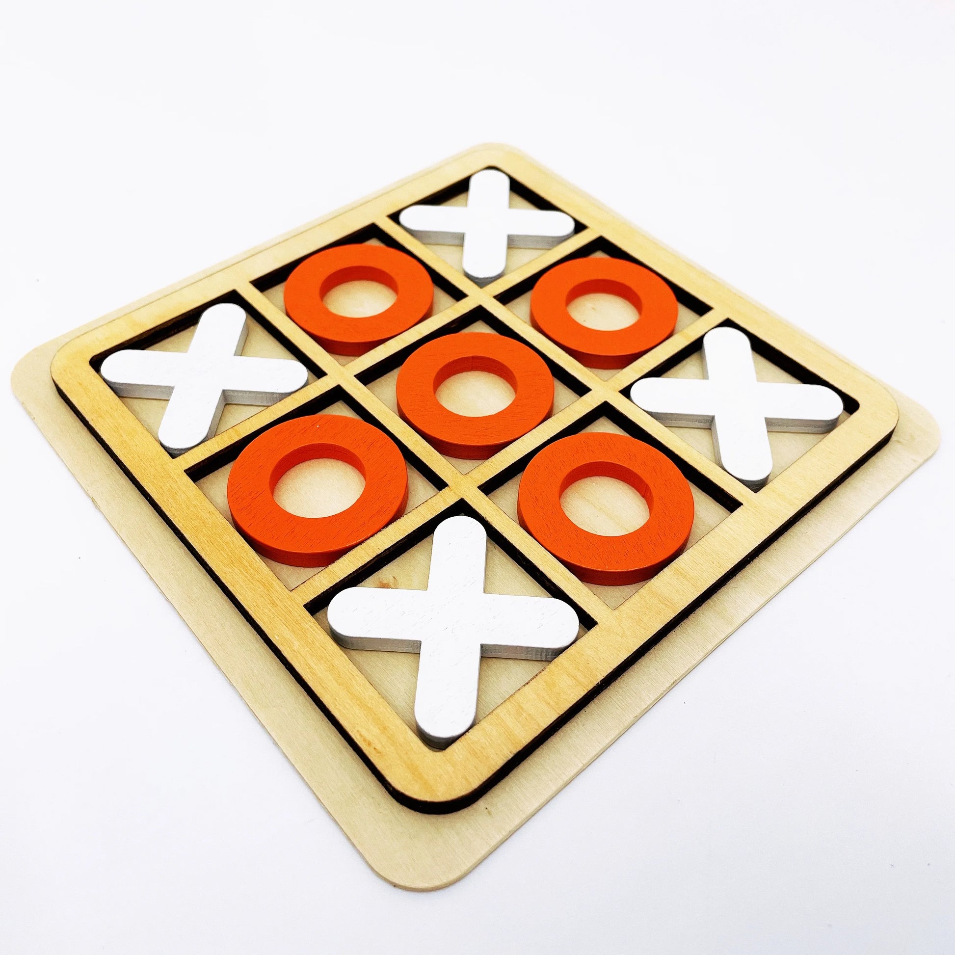 Wooden Board Tic Tac Toe Game XO Table Toy Classical Family Children Puzzle Game Educational Toys