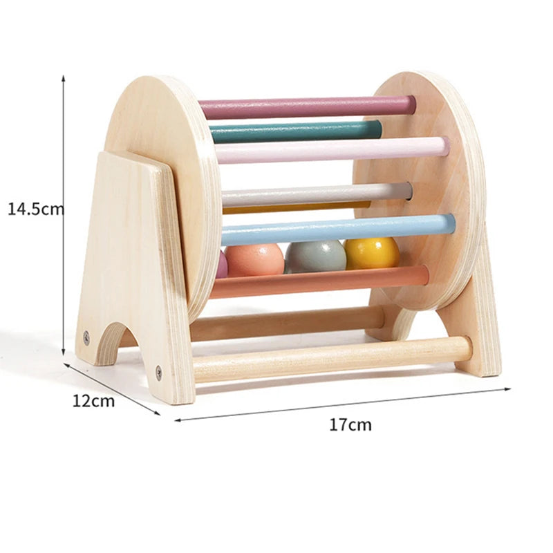 Montessori teaching aids wooden drawer box kindergarten coin box pitching box educational puzzle Montessori early education toys