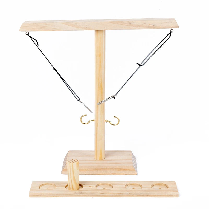 Hook and Ring Game Handmade Wooden Toss Game for Kids and Adults,Yard Games,Toss Game for Bars,Home,Party