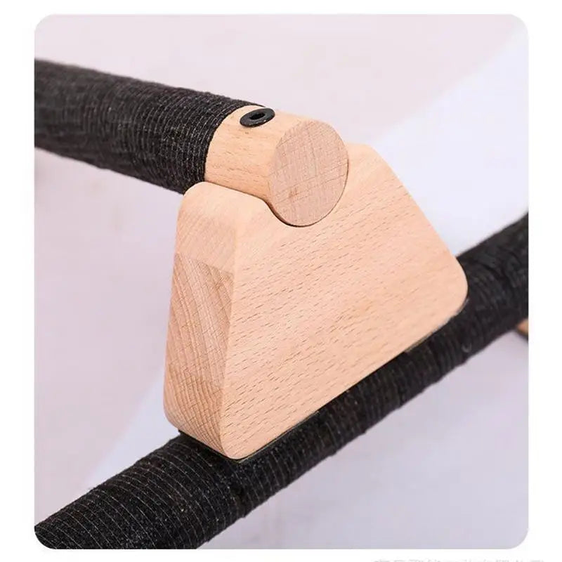 Wooden Parallettes Push Up Bars, 2 PCS Wood Calisthenics Bars with Non-Slip Base, Pushup Handles for Floor Home Fitness, Workout Equipment for Men and Women Strength Training
