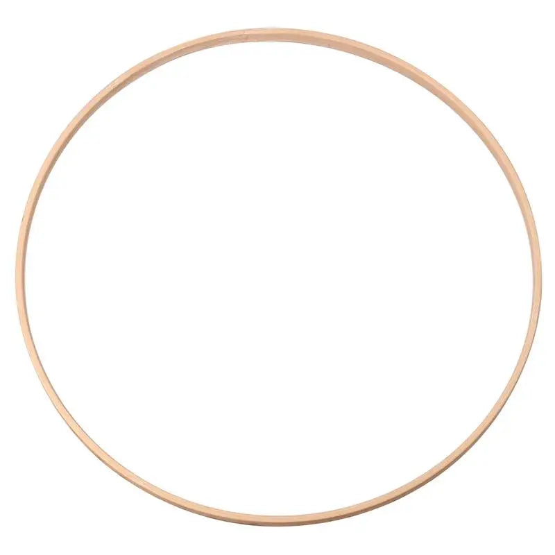 1 Pack Wooden Bamboo Floral Hoop Large Wooden Wreath Hoop Craft Rings Bamboo Circles Macrame Hoops Rings for DIY Dream Catcher, Wedding Wreath Decor, Wall Hanging Crafts(
