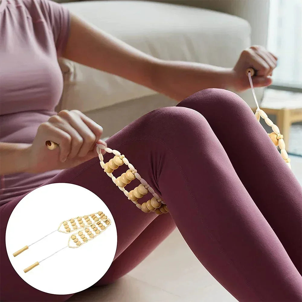 Wood Therapy Massage Tools Lymphatic Drainage Massager Maderoterapia Kit Wooden Massager Body Sculpting Tools for Muscle Pain Relief, Anti-Cellulite, Body Contouring and Shaping
