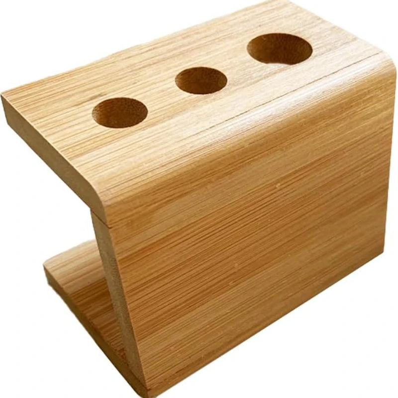 Toothbrush Head Holder, Freestanding Bamboo Storage Holder, Durable Bamboo Toothbrush Holders for Bathroom, Toothbrush Organiser Bathroom Accessories, Practical and Versatile