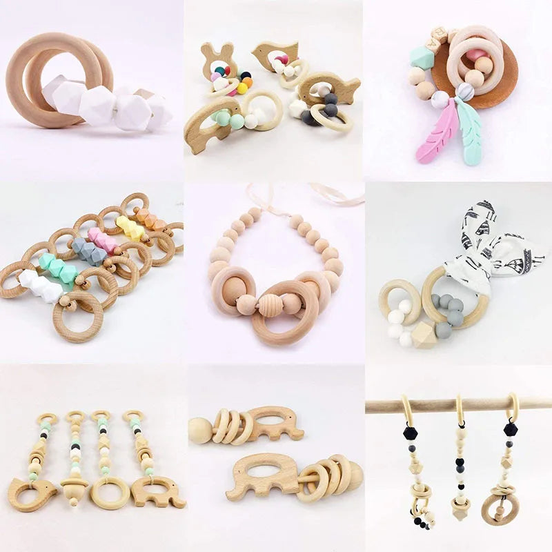 20pcs Wooden Rings for Crafts, Natural Wooden Rings for Macrame, Unfinished Wood Rings Circles, Macrame Rings Wooden Hoops for DIY Craft Pendant Connectors Jewelry Making  Macrame Craft Decorative Wooden Hoop