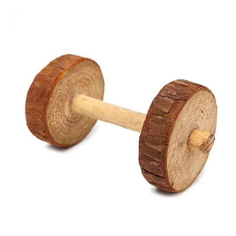 Hamster Toys Rat Toys Chinchilla Toys Hamster Chew Toys Cage Accessories Apple Wood Sticks Ladder Bell Roller for Gerbil Guinea Pigs and Other Small Animal
