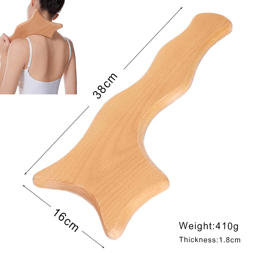 Wood Therapy Massage Tools Lymphatic Drainage Massager Maderoterapia Kit Wooden Massager Body Sculpting Tools for Muscle Pain Relief, Anti-Cellulite, Body Contouring and Shaping