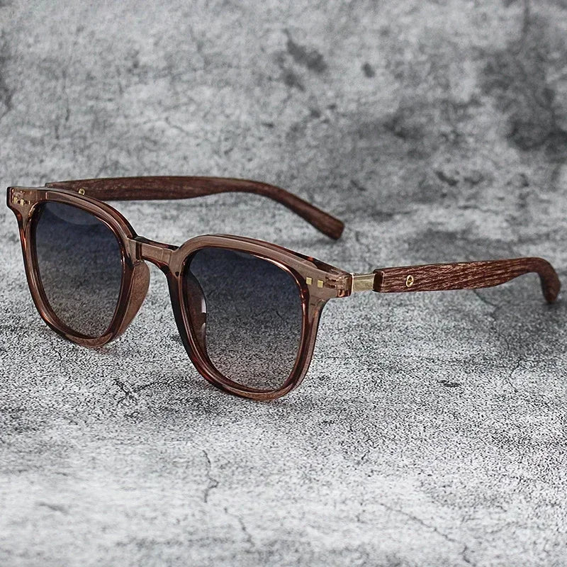 Wood Sunglasses Polarized for Men Women Uv Protection Wooden Bamboo Frame Mirrored Sun Glasses