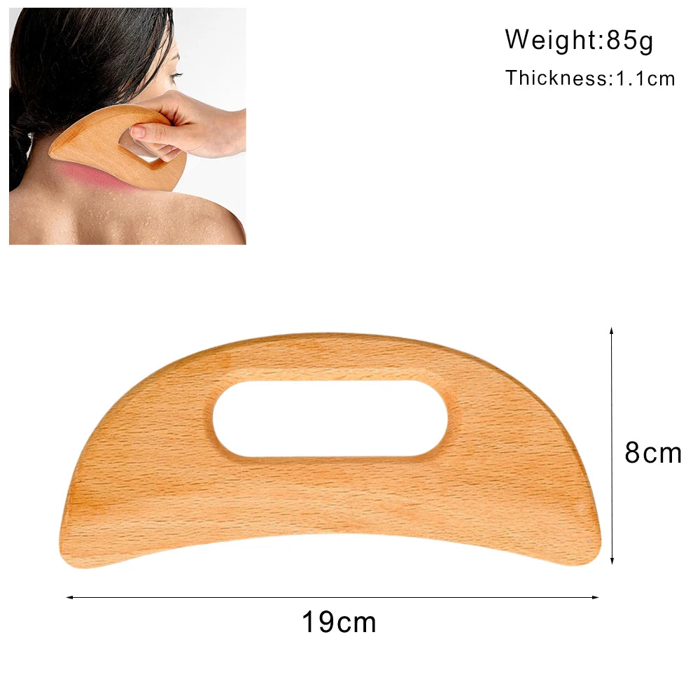 Wood Therapy Massage Tools Lymphatic Drainage Massager Maderoterapia Kit Wooden Massager Body Sculpting Tools for Muscle Pain Relief, Anti-Cellulite, Body Contouring and Shaping