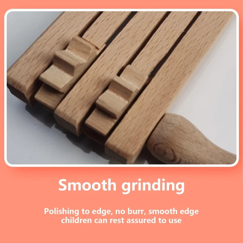 Traditional Matraca Toy - Wooden Spinning Rattle Ratchet Noise maker for Games, Parties and Sports