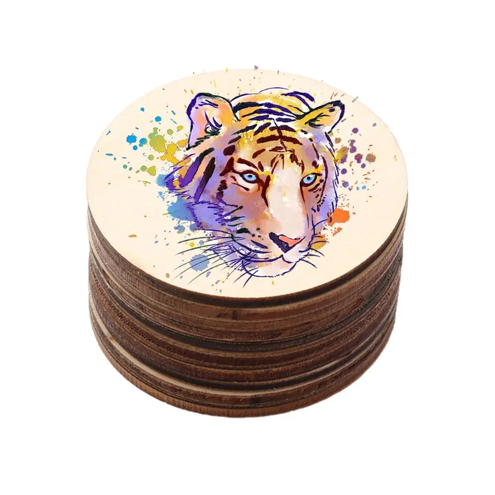 3/5/10pcs Wood Rounds Circles for Crafts, Unfinished Wood Circles Wood Sign Blank, Wooden Discs for DIY Crafts, Door Hangers and Christmas Decoration