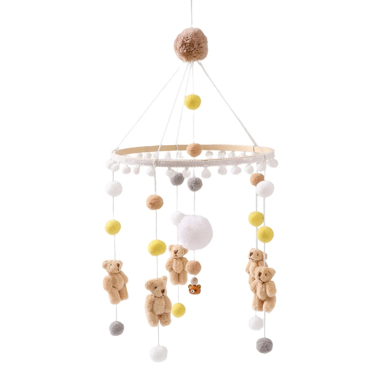 Baby Crib Mobile Arm,HBM Wooden Mobile Arm for Crib Mobile Hanger for Crib Baby Girl Nursery Decor
