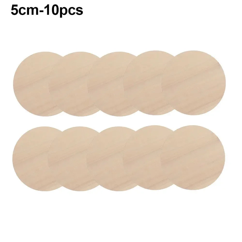 3/5/10pcs Wood Rounds Circles for Crafts, Unfinished Wood Circles Wood Sign Blank, Wooden Discs for DIY Crafts, Door Hangers and Christmas Decoration