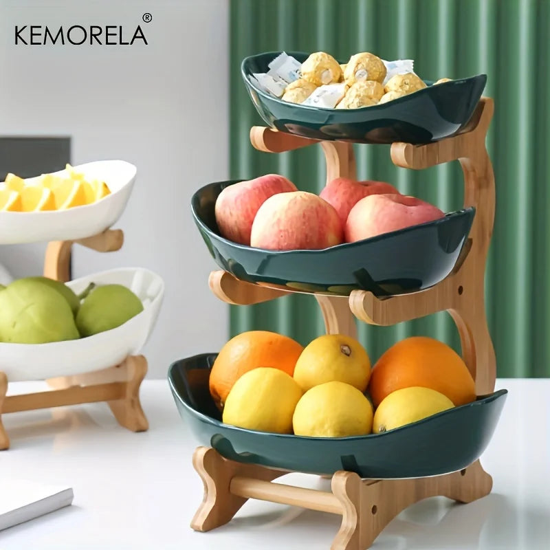 Ceramic Candy Dish Living RoomCeramic Candy Dish Living Room Home Three-Layer Fruit Plate Snack Plate Creative Modern Dried Fruit Fruit Basket Home Three-Layer Fruit Plate Snack Plate Creative Modern Dried Fruit Fruit Basket