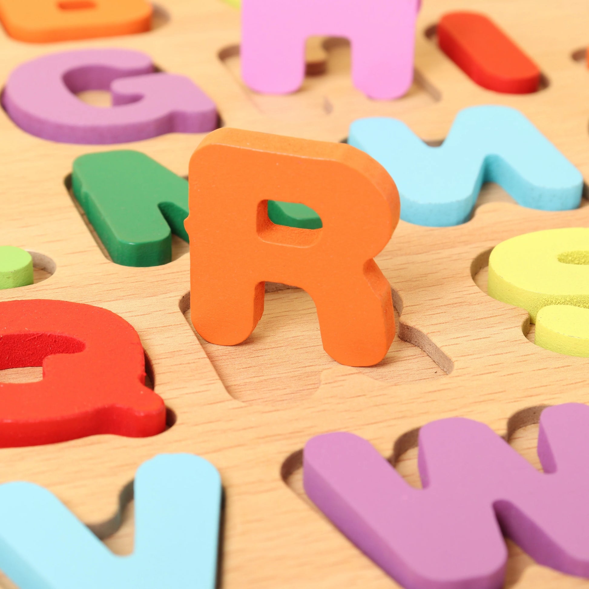 Alphabet Puzzles, Wooden Puzzles for Toddlers, ABC Shape Puzzles for Kids, Preschool Learning Activities, Gift for Girls Boys