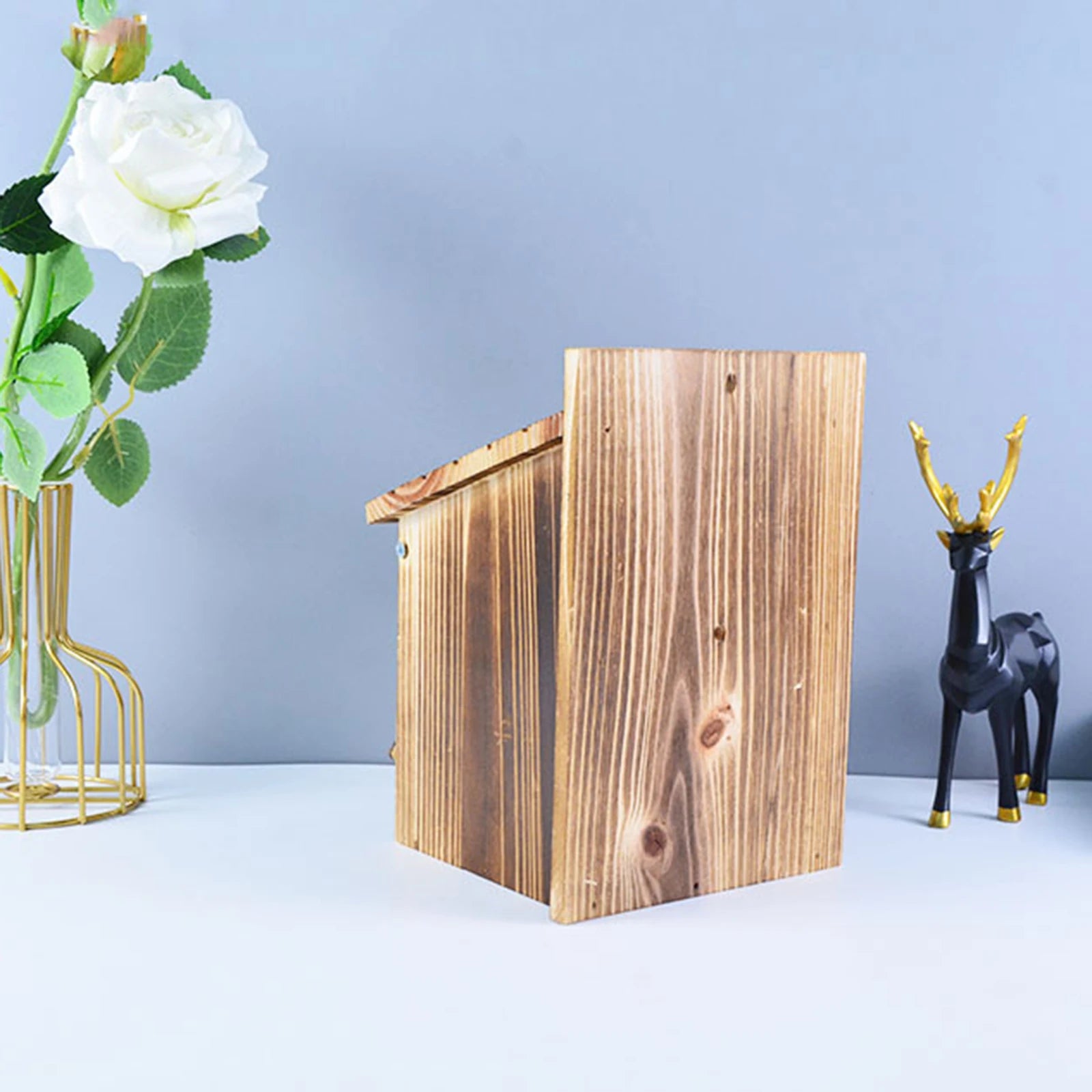 Bird Houses for Outside Clearance,Humming Bird Houses for Outdoor,Wood Cedar Blue Bird Box House,Swallow Wren Cedar Finch House,DIY