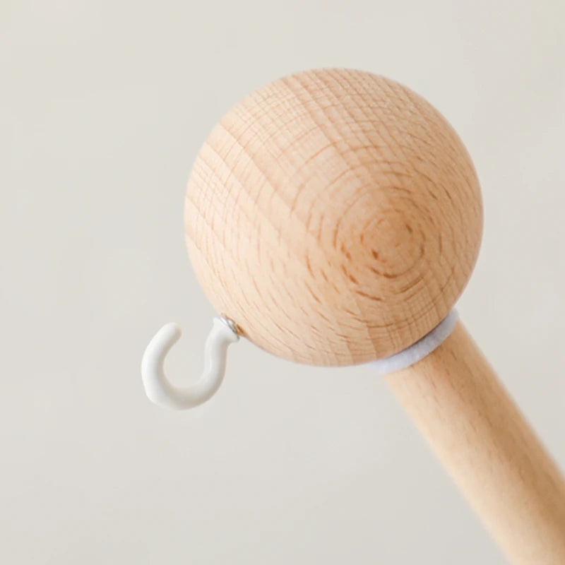 Baby Crib Mobile Arm,HBM Wooden Mobile Arm for Crib Mobile Hanger for Crib Baby Girl Nursery Decor