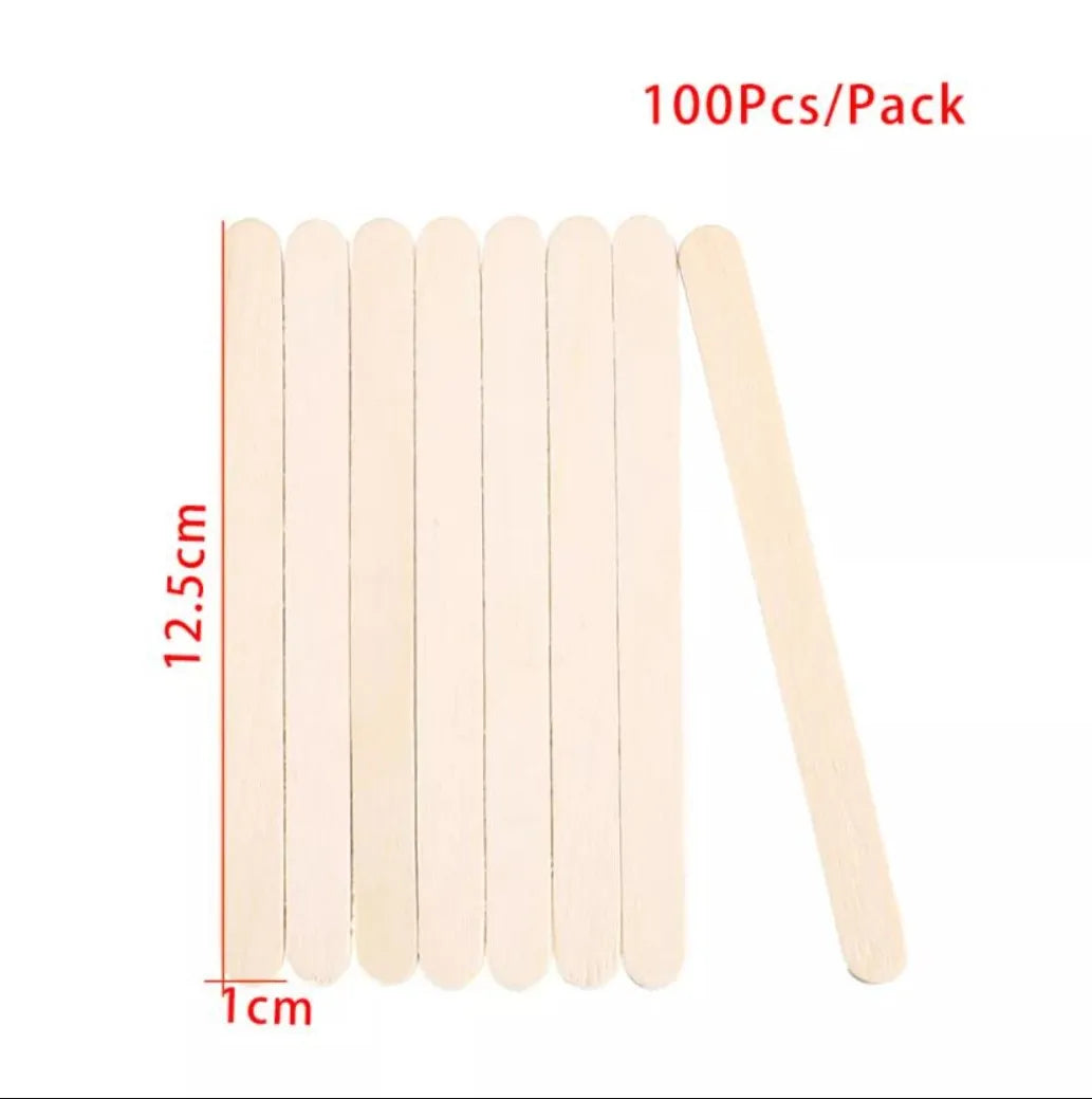 Popsicle Stick Premium Quality 50/100/150pcs - Craft Supplies Sticks - Bulk Popsicle Mixed Sizes Assorted Multi Mini Large Wood Strips - Craft for Kids