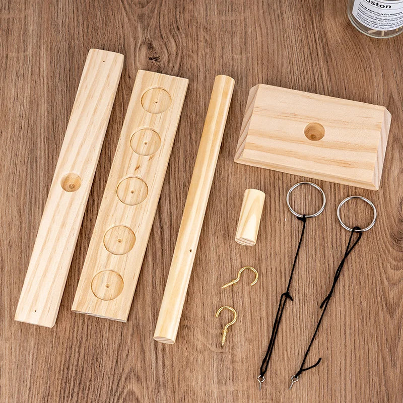 Hook and Ring Game Handmade Wooden Toss Game for Kids and Adults,Yard Games,Toss Game for Bars,Home,Party