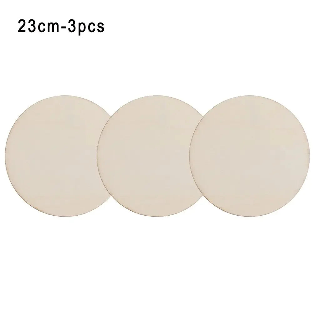 3/5/10pcs Wood Rounds Circles for Crafts, Unfinished Wood Circles Wood Sign Blank, Wooden Discs for DIY Crafts, Door Hangers and Christmas Decoration