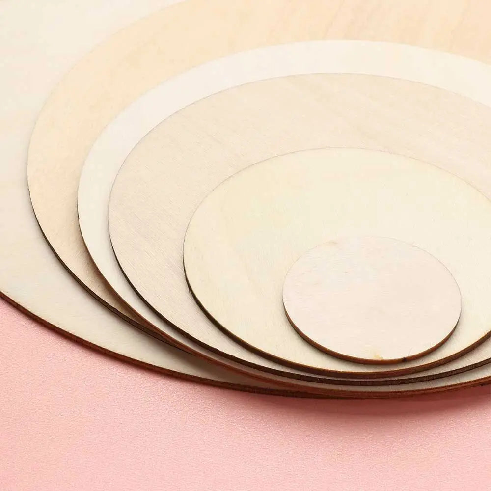 3/5/10pcs Wood Rounds Circles for Crafts, Unfinished Wood Circles Wood Sign Blank, Wooden Discs for DIY Crafts, Door Hangers and Christmas Decoration