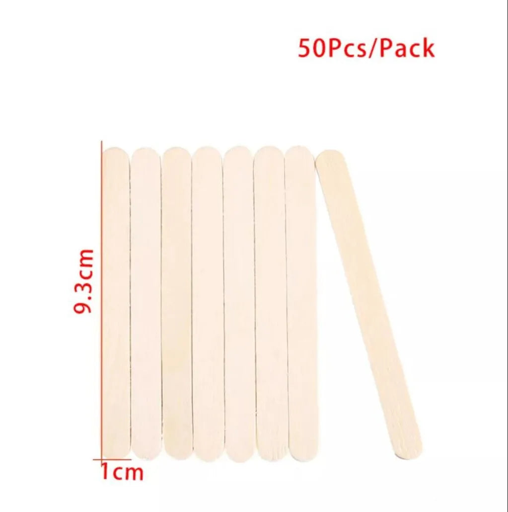 Popsicle Stick Premium Quality 50/100/150pcs - Craft Supplies Sticks - Bulk Popsicle Mixed Sizes Assorted Multi Mini Large Wood Strips - Craft for Kids