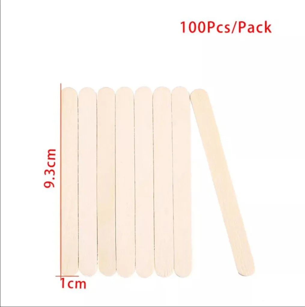 Popsicle Stick Premium Quality 50/100/150pcs - Craft Supplies Sticks - Bulk Popsicle Mixed Sizes Assorted Multi Mini Large Wood Strips - Craft for Kids