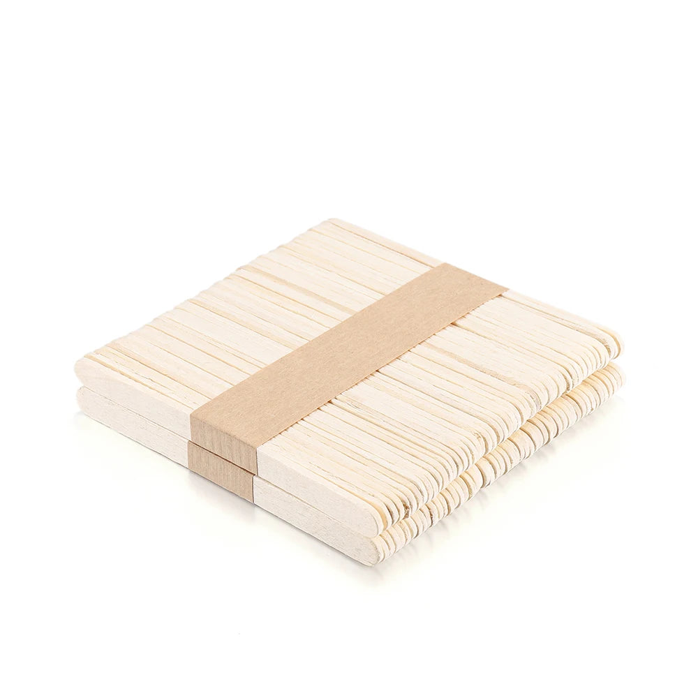 Popsicle Stick Premium Quality 50/100/150pcs - Craft Supplies Sticks - Bulk Popsicle Mixed Sizes Assorted Multi Mini Large Wood Strips - Craft for Kids
