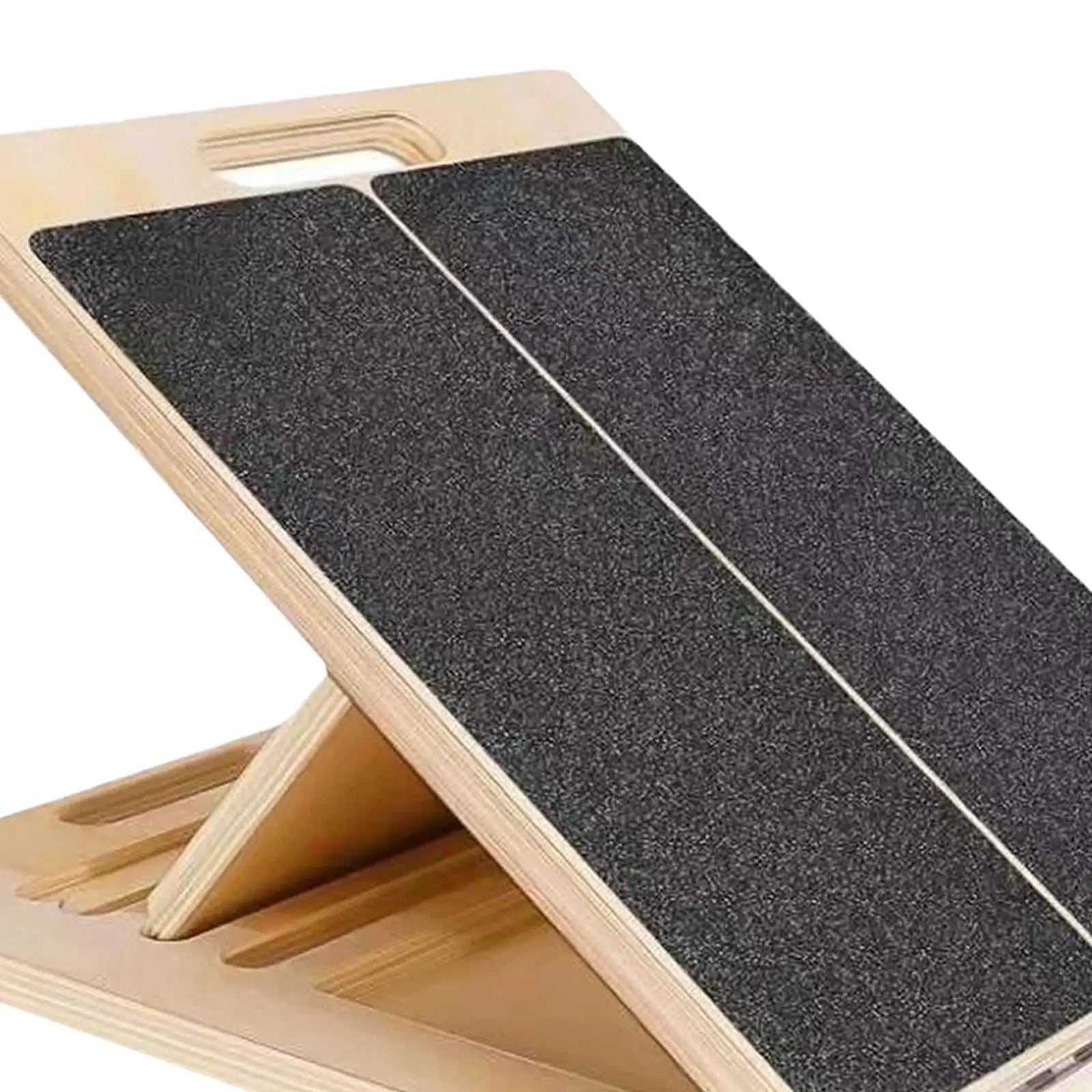 Slant Board for Calf Stretching, Adjustable Portable Wooden Incline Board for Calf Stretcher with Training Poster, 300 Lbs Weight Capacity Physical Therapy Equipment for Leg, Knees, Heel, Ankle