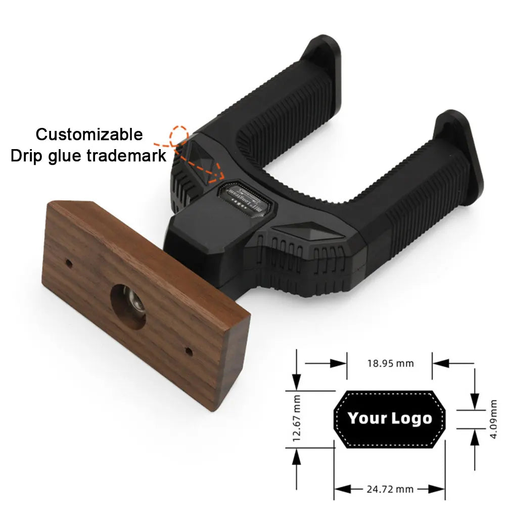 Guitar Wall Mount - Hanger Holder for Acoustic Electric Guitars Bass Ukulele - Solid Wood Wall Stand