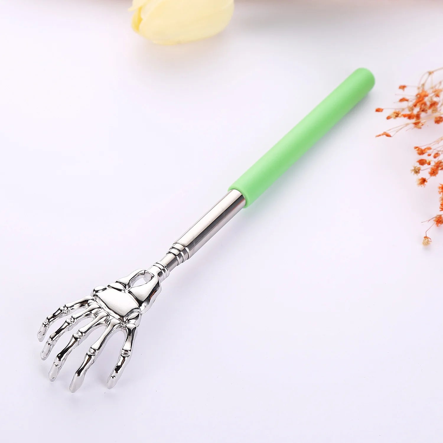 Bamboo Wooden Back Scratcher Knobby Massage Roller Handle for Itching Stress Relief